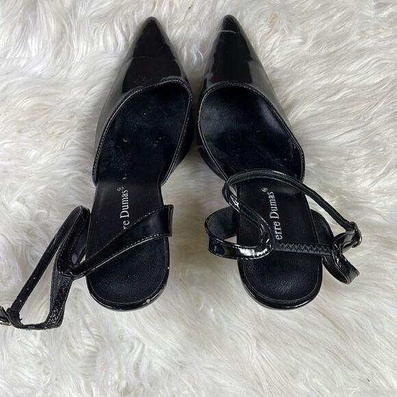 PIERRE DUMAS Womens Pointed Toe Black Stiletto Heels Witchy Fairy Goth Size 7M - Picture 5 of 9
